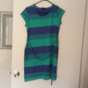Green and blue striped tommy Hilfiger dress